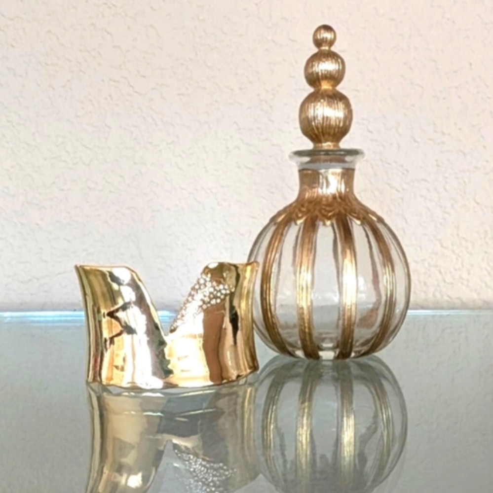 Alexis Bittar NWT Crystal Encrusted 10 Karat Gold Plated Cuff Bracelet